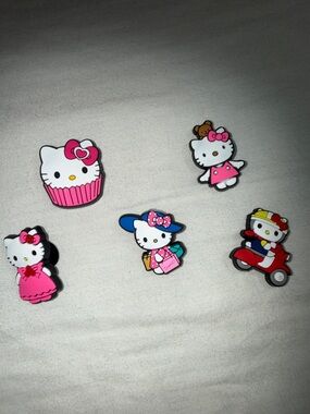 Croc Shoe Charms Jibbitz-Hello Kitty Sanrio Kawaii 5 in lot NEW